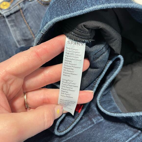 Spanx Women's Jean-ish Ankle Leggings in dark blue women’s size small - Picture 7 of 8